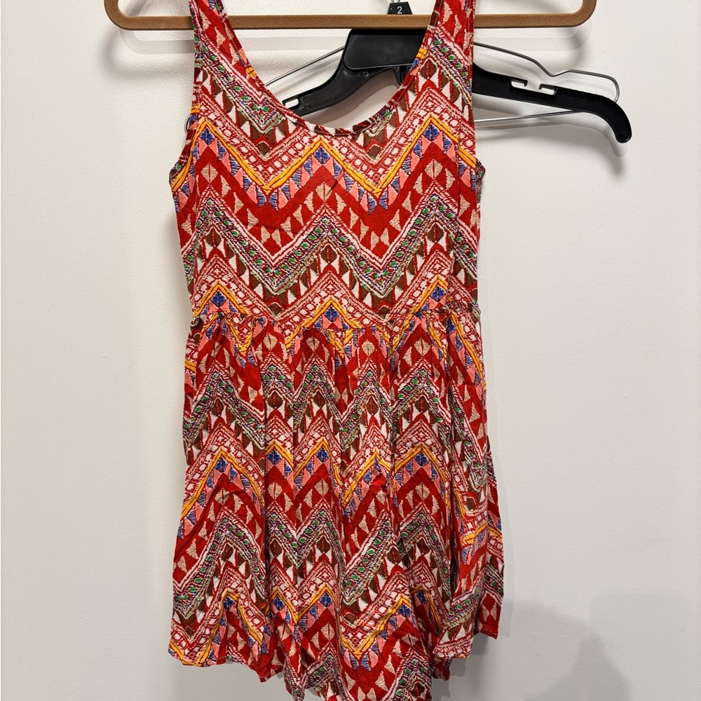 Anthropologie Red Patterned Dress - Picture 5 of 5